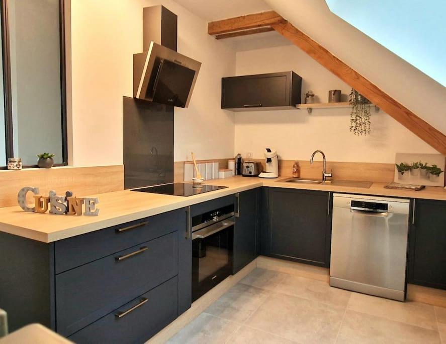 Appartement Charmant Et Spacieux オセール エクステリア 写真